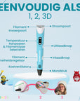 3D-Stift Starterpaket - 10 Farben Filament