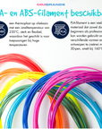 Recharge de filament-100 m-10 couleurs