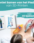 3D Pen Ritningsbok XXL - 40 mallar - inkl