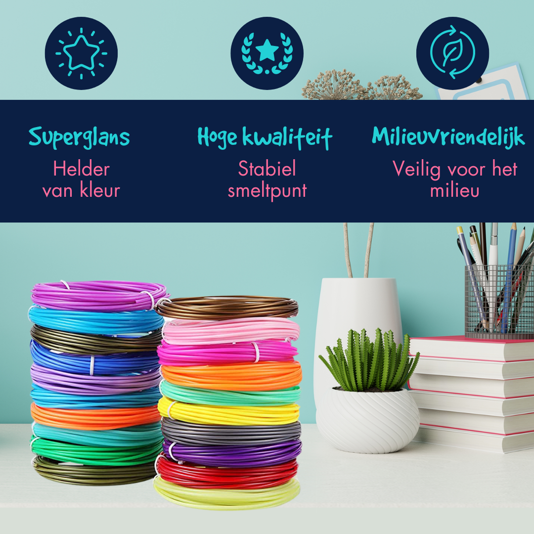 Filament Refill - 100m - 10 Colors