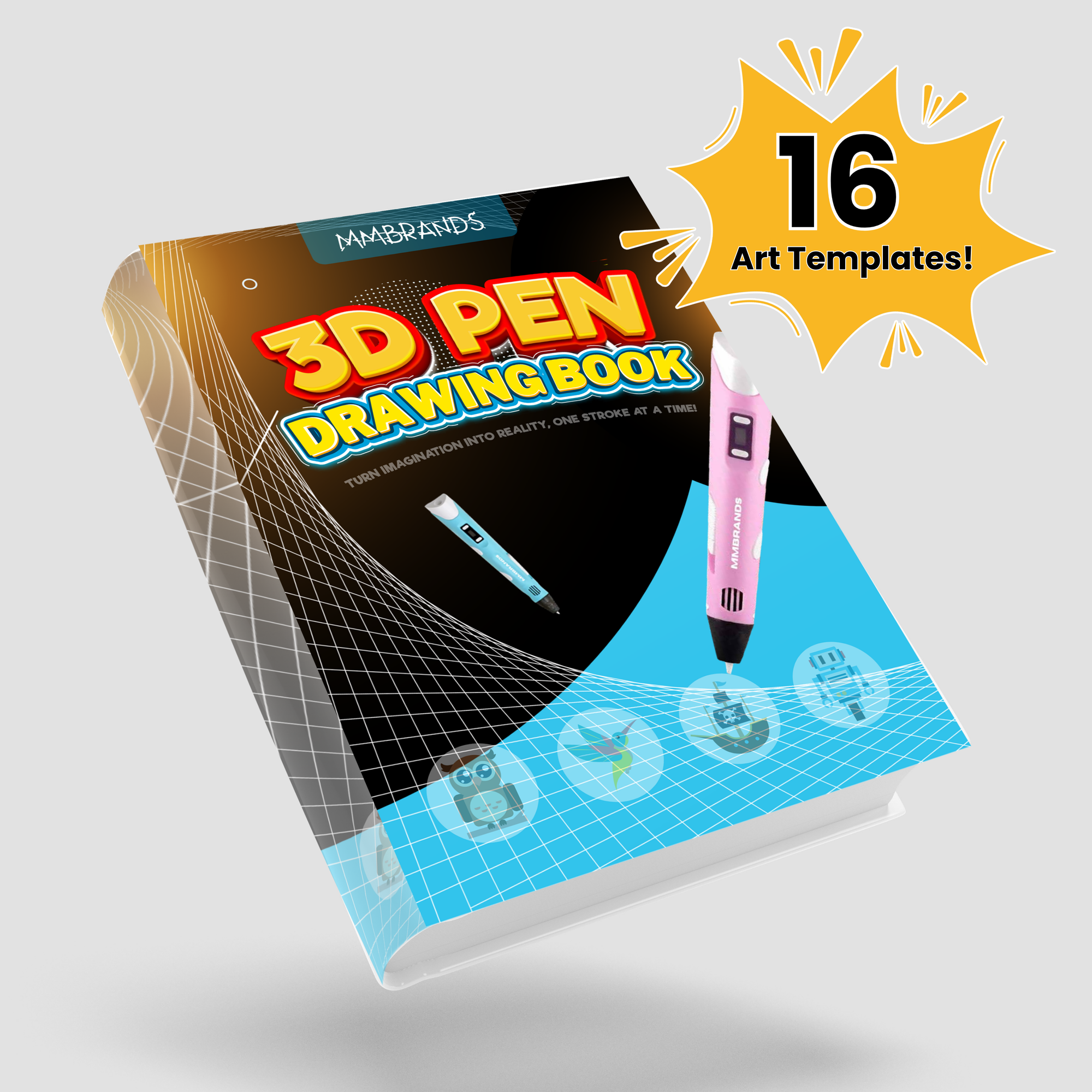 Libro de dibujo electrónico: 16 plantillas para principiantes