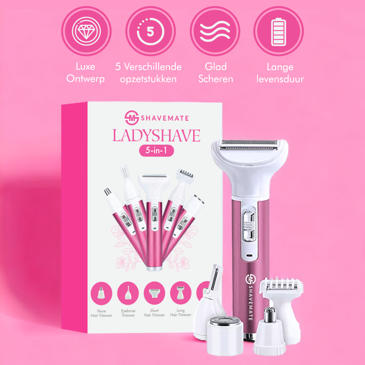 Lady shaver 5-in-1 - Elektrorasierer Damen