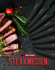 Steakmesser Set – 8-teilig – Schwarz